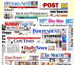 Das Sortiment an Zeitungen und Zeitschriften ist in S�dafrika riesig