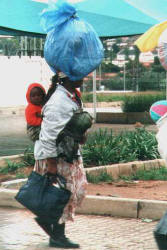 Auf dem Weg vom Markt