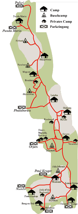 Hauptverbreitungsgebiet - Karte � by www.kapstadt-tour.de