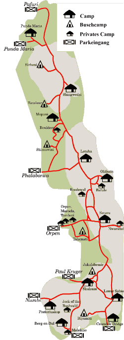 Hauptverbreitungsgebiet - Karte � by www.kapstadt-tour.de