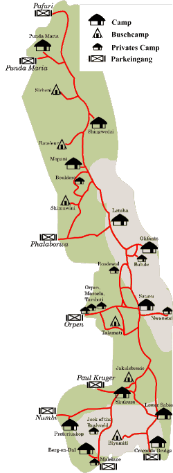 Hauptverbreitungsgebiet - Karte � by www.kapstadt-tour.de