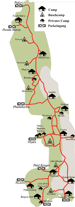 Hauptverbreitungsgebiet - Karte © by www.kapstadt-tour.de