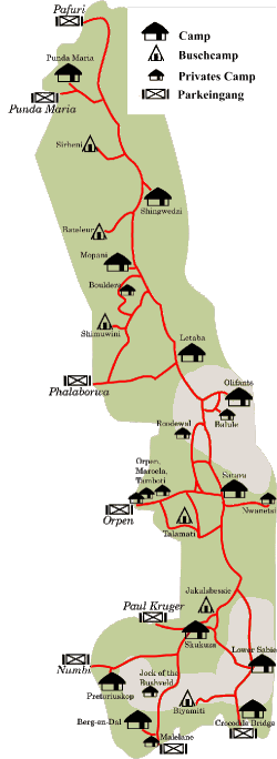 Hauptverbreitungsgebiet - Karte � by www.kapstadt-tour.de
