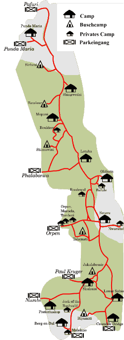 Hauptverbreitungsgebiet - Karte � by www.kapstadt-tour.de