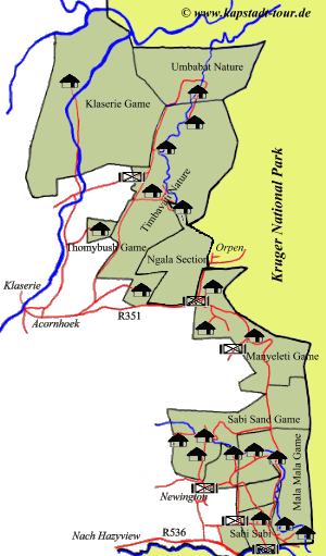 Karte � www.kapstadt-tour.de