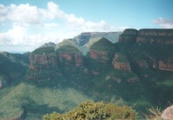 Bizarre Fels- und Gebirgsformationen an der Panoramaroute in Mpumalanga von S�dafrika