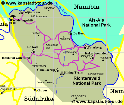 Karte � www.kapstadt-tour.de